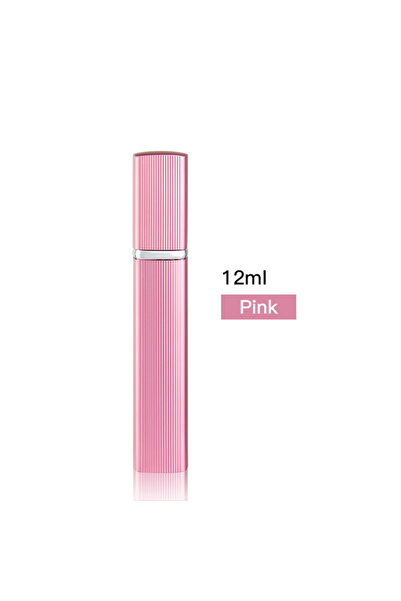 Choice5 زجاجة عطر وردية سعة 12 مل، زجاجة موزع عطر فاخرة سعة 12 مل، بخاخ فائق ...