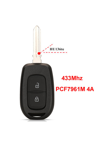 choice2 مفتاح سيارة عن بعد HU136TE بتردد 433 ميجاهرتز PCF7961M 4A لسيارات رين...