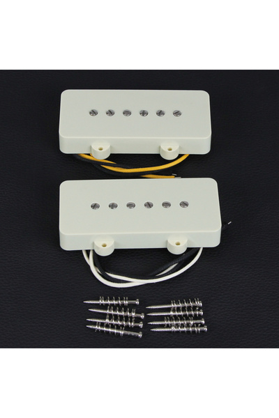 choice2 Set of N and B FLEOR Ivory Vintage Alnico 5 Guitar kup Neck /Bridge k...