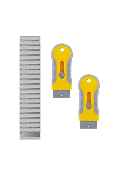 Choice1 عبوتان و20 قطعة من مكشطة شفرة حلاقة قابلة للسحب، مكشطة زجاج النوافذ، ...