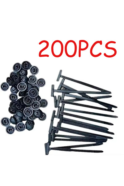 Choice1 200 قطعة من الأشرطة البلاستيكية، مشبك نايلون عالمي، مشبك ربط الكابلات...