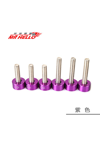 Choice4 PP M6 6 Pcs/Pack JKdreamer Aluminum Fender Washers and Bolt for honda...