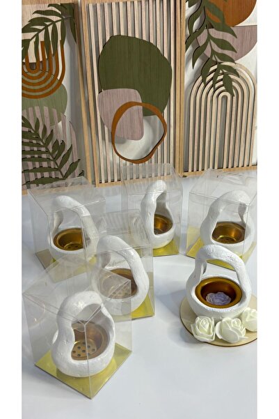 SAWALIF 10 SAWALIF incense burner favors and 10 colored mastic gum pieces wit...