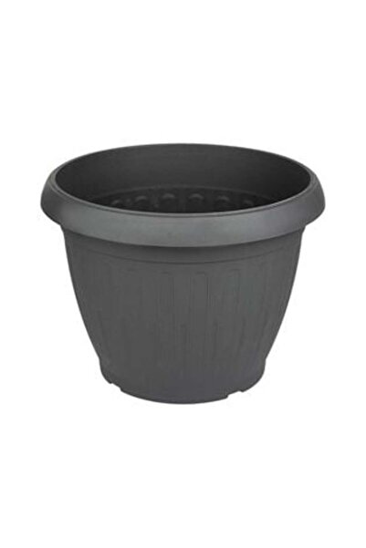 JACQUELINE Plastic Flower Pot Anthracite Ø35 x 26 cm - 15 l