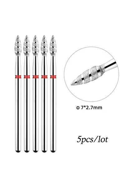 Choice19 مثقاب أظافر تورنادو الماسي 01F 5Ps، روسي الصنع، معالج مسبقًا، أداة ط...