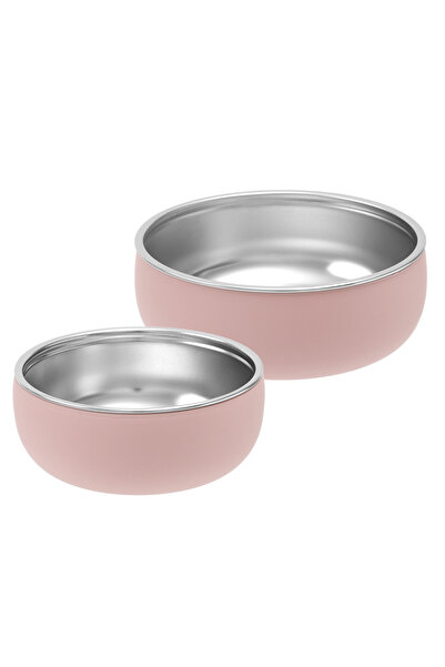 Choice8 11-dasty lilac Color Kids 2PCS Stainless Steel Bowl Tableware Set For...