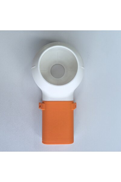 Choice5 صندوق تجميع الغبار لرأس مثقاب دوار برتقالي وأبيض، تصميم فعال لجمع الغ...