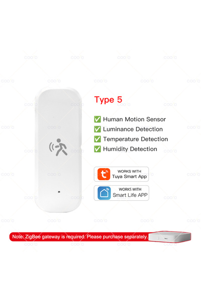 choice2 Type 5 for Tuya Zigbee 10G MmWave Radar Motion Sensor Human Detector ...
