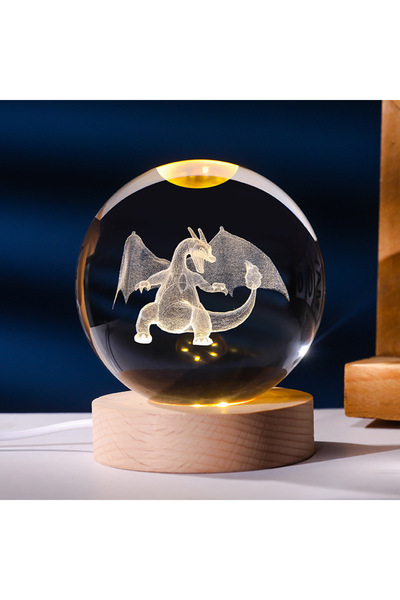 Choice11 Charizard Pokemon 6cm 3D Crystal Ball Gengar Pikachu Rayquaza Planet...