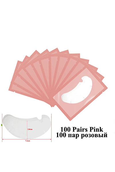 Choice5 ١٠٠ زوج من لصقات العين الوردية، ١٠٠ زوج من لصقات العين، ضمادات جل لتط...