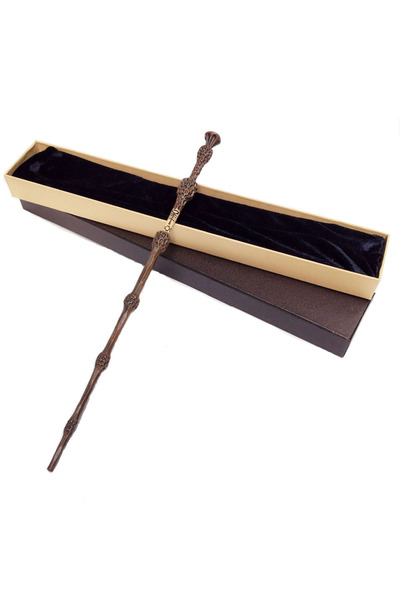 Choice18 عصا سحرية معدنية على شكل دمبلدور، زي تنكري للأطفال مع علبة