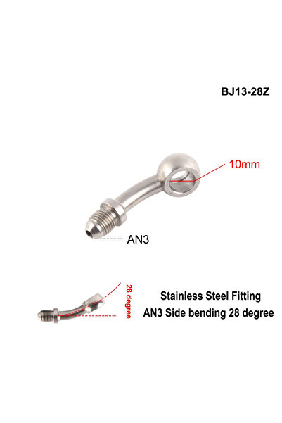 Choice4 BJ13-28Z AN3 Motorcycle Motor Bike Hydraulic Brake Oil Hose Line Banj...