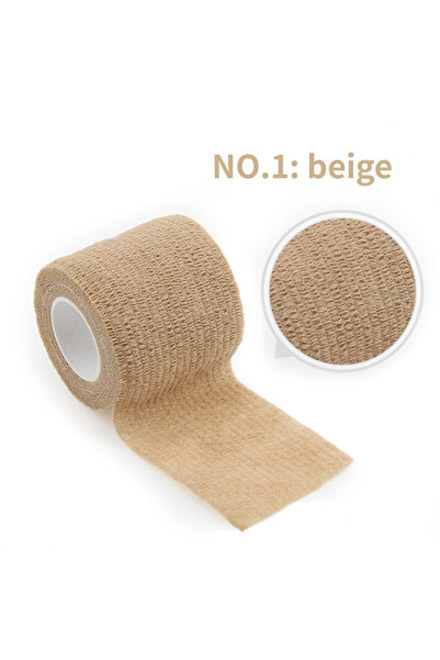 Choice53 ضمادة رياضية رقم 1، 5 سم × 4.5 متر، شريط لاصق مرن ذاتي، لحماية المعص...