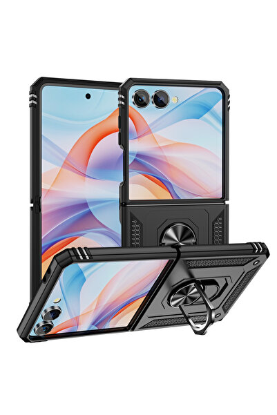 Choice Galaxy Z Flip7 Black Shkproof Hard Shell Support Car Ring Magnetic Pho...