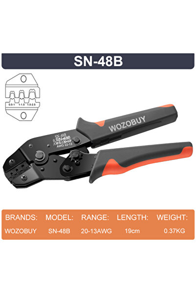 Choice4 كماشة SN-48B من WOZOBUY، أدوات تجعيد الدبابيس SN-48B، مقاسات 2.8/4.8/...