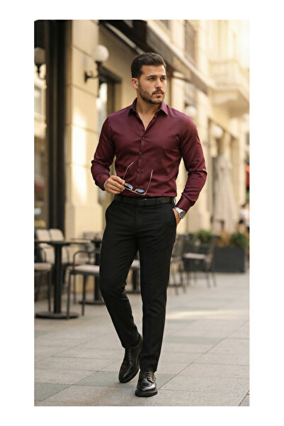 byasafkids Men's Satin Classic Shirt