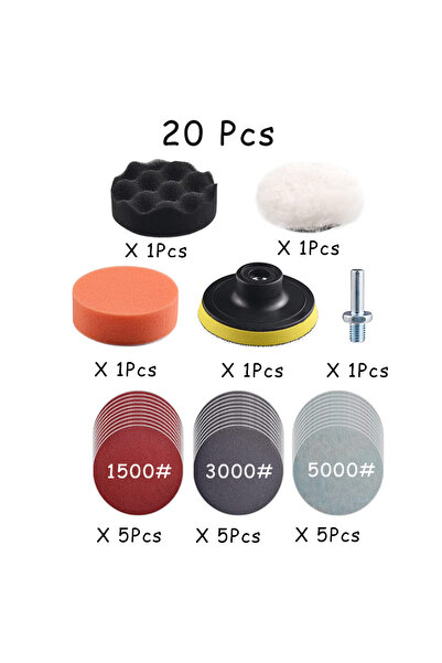 Choice8 طقم إصلاح وترميم مصابيح السيارة الأمامية، 20 قطعة، 1500-5000، 15-65 ق...