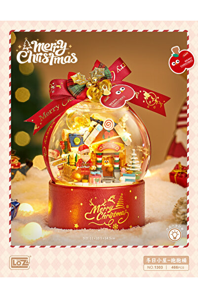 choice2 ١٣٠٣ مع صندوق، مكعبات بناء كوخ عيد الميلاد بتصميم جديد، قطعة زينة، مك...