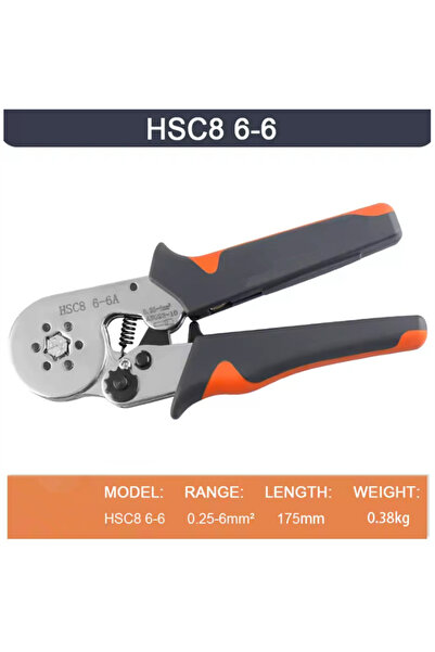 Choice4 أداة تجعيد الحلقات 6-6 HSC8 كماشة تجعيد كهربائية 6-4/6-6 لتجعيد أطراف...