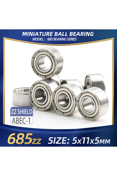 Choice8 10 قطع من محامل 685zz ABEC-1 FUSHI 685 ZZ، مقاس 5x11x5 مم، 10 قطع من ...