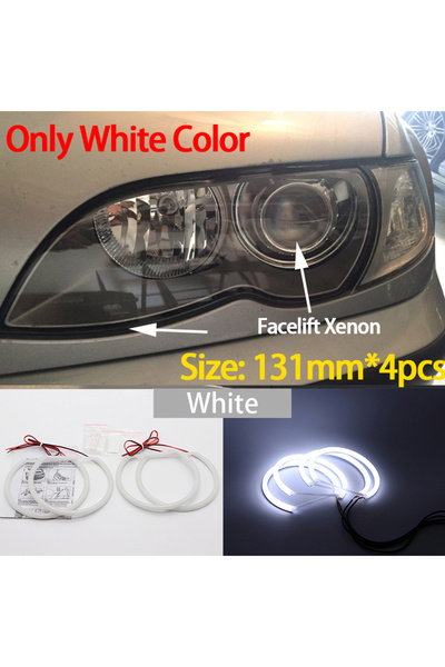 Choice3 LCI With Lens W WHITE LED Headlight Halo Angel Demon Eyes Kit angel e...