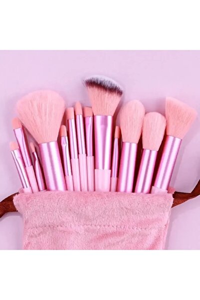 Choice4 13pcs Pink Makeup brush set, soft and fluffy, professional cosmetics ...