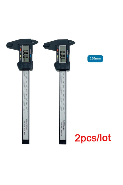 choice2 150 مم - قطعتان، فرجار إلكتروني رقمي 150 مم، 100 مم، فرجار ذو قرص من ...