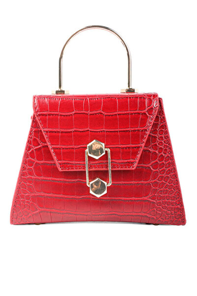 london Rag Women Red Croc faux Leather Sling Bag