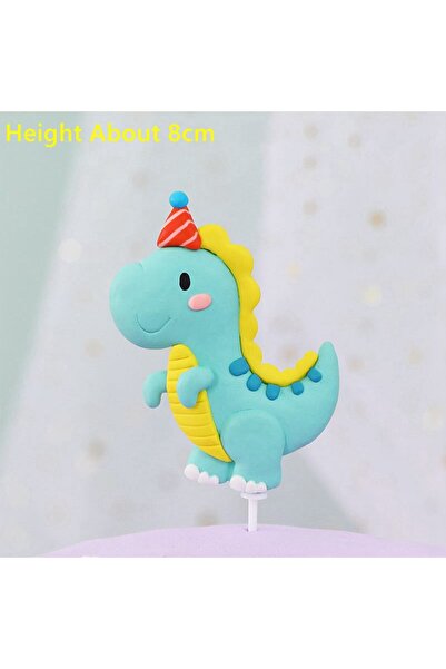 Choice 1 قطعة من زينة كعكة عيد الميلاد على شكل ديناصور زئير لحفلات السفاري في...