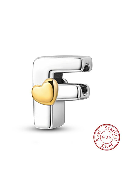 Choice5 KTC874-F 925 Sterling Silver 26 Letters A-Z Alphabet Charm Heart Love...