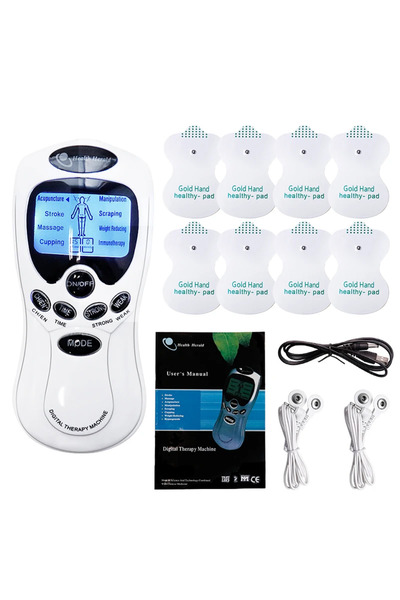 Choice جهاز تدليك كهربائي ثنائي المخرج بتقنية التحفيز الكهربائي للعضلات (TENS)