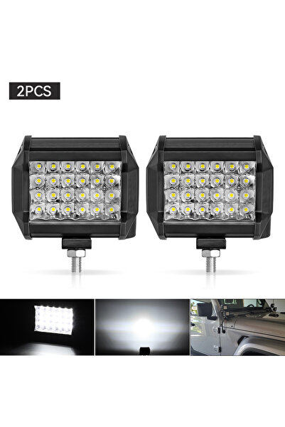 choice2 قطعتان من مصابيح LED للسيارة بقوة 72 واط، مصابيح عمل/مصابيح إضاءة موض...