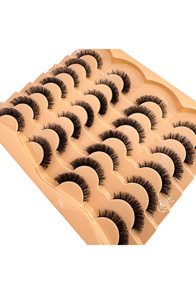 Choice6 14 زوجًا من الرموش الصناعية الجديدة من المنك، رموش كثيفة وناعمة، رموش...