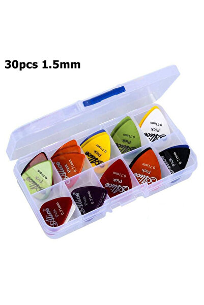 Choice5 30pcs 1.5mm 30pcs Boxed ABS ks 0.58mm-1.5mm Multi Thickness Guitar ks...