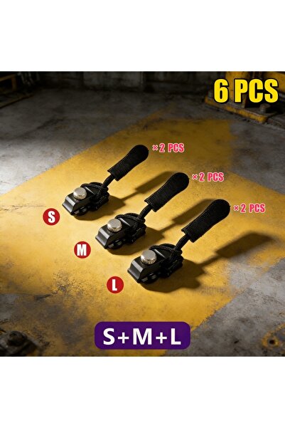 Choice3 طقم إصلاح سحاب عالمي مكون من 6 قطع بأحجام متنوعة (3-24 قطعة) مع رأس س...
