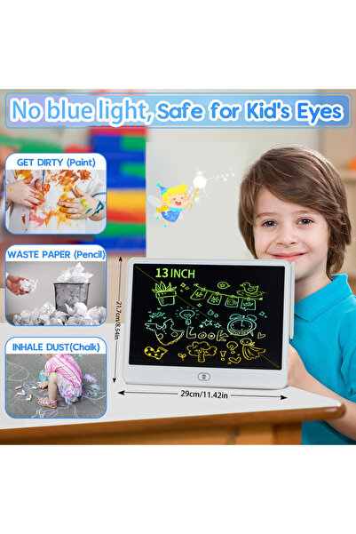 Choice1 لوح كتابة LCD أبيض مقاس 13 بوصة، 16/13/11 بوصة، لوح رسم للأطفال، لوح ...