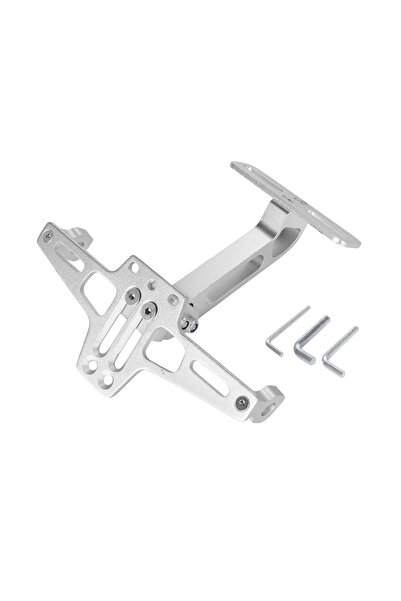 Choice3 حامل لوحة ترخيص خلفية فضي للدراجات النارية، حامل لوحة ترخيص خلفية من ...