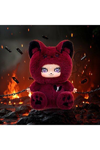 Choice4 دمية ذئب غامضة من القطيفة، طولها 14 سم، في صندوق مغلق - لعبة تقمص أدو...