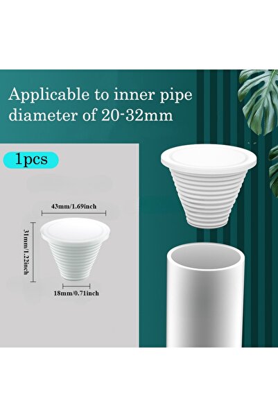 Choice White for 20-32mm Silicone Sewer Pipe Sealing Ring Water Pipe Plug Flo...