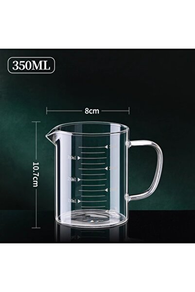 Choice3 كوب قياس زجاجي بمقبض، سعة 250-1000 مل، و350 مل، قطعة واحدة، مقاوم للح...