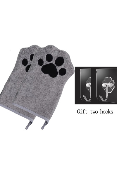 Choice3 قفازات استحمام الكلاب الرمادية سريعة الجفاف (قطعتان) متعددة الألوان، ...