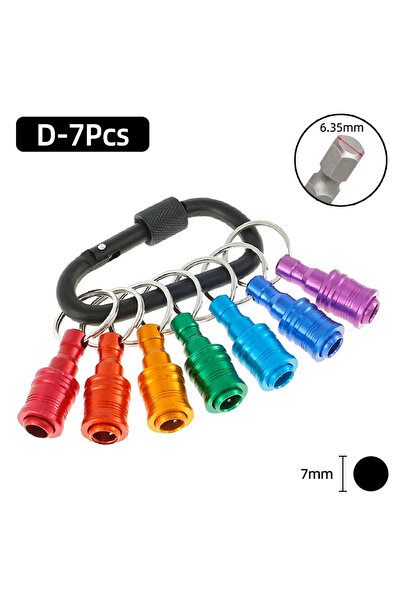 Choice17 D-7Pcs 3/5/6/7Pcs Hex Drill Bit Holders Quick Release Magnetic Screw...