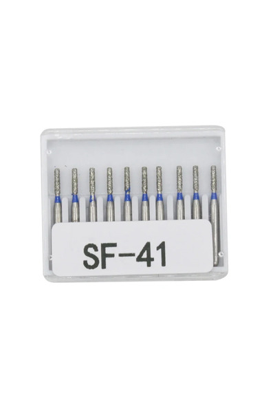 Choice3 مجموعة رؤوس حفر ماسية للأسنان SF-41، 10 قطع/مجموعة، قطر FG، مقبض عالي...