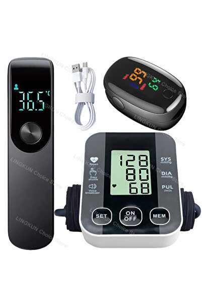 Choice9 مجموعة طبية مكونة من 10 قطع: جهاز قياس ضغط الدم للذراع، مقياس توتر ال...