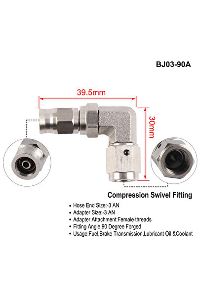 Choice13 BJ03-90A AN3 Motorcycle Motor Bike Hydraulic Brake Oil Hose Line Ban...