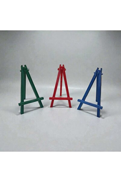 Hureggo concept dekoratif plastik mini şövale seti 3'lü & 15 cm