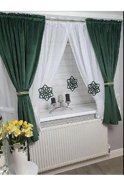 OEM Unique set of curtains + decorative drapes for living room bedroom, WIDTH...