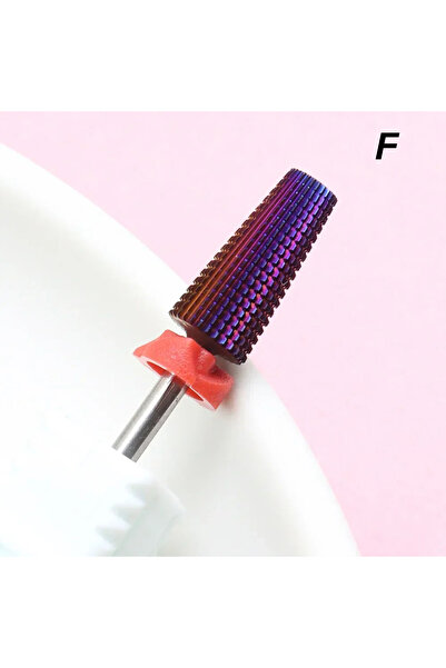 Choice F Professional 5 In 1 Purple Tungsten Steel Nail Milling Drill Bits Mu...
