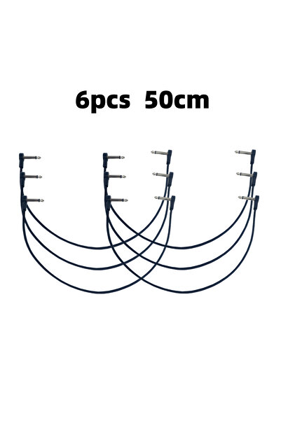 Choice4 كابل صوتي مضاد للضوضاء من Miwayer بطول 50 سم، 6 قطع، مع موصلات دواسة ...