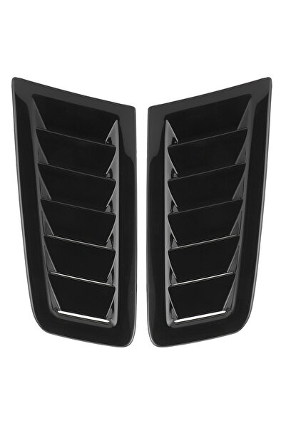 Choice1 فتحات تهوية غطاء المحرك، قطعتان، لون أسود لامع، طراز Fus RS 2. مصنوعة...